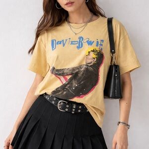 Lucky Brand x David Bowie 2021 Graphic Tee XXL NWOT Rock Band Shirt